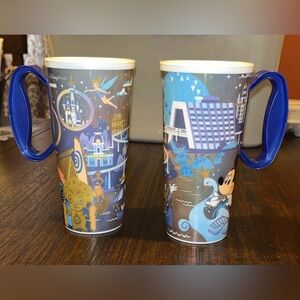 50th Anniversary Disney World Character Mugs set of 2